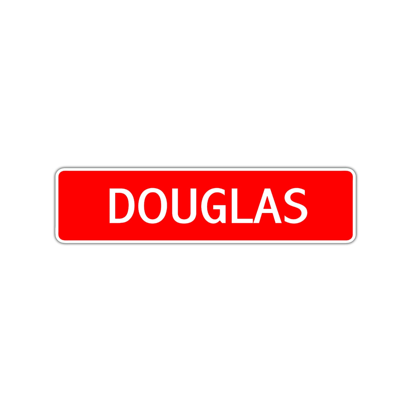 Douglas Street Sign Children Name Room Plate