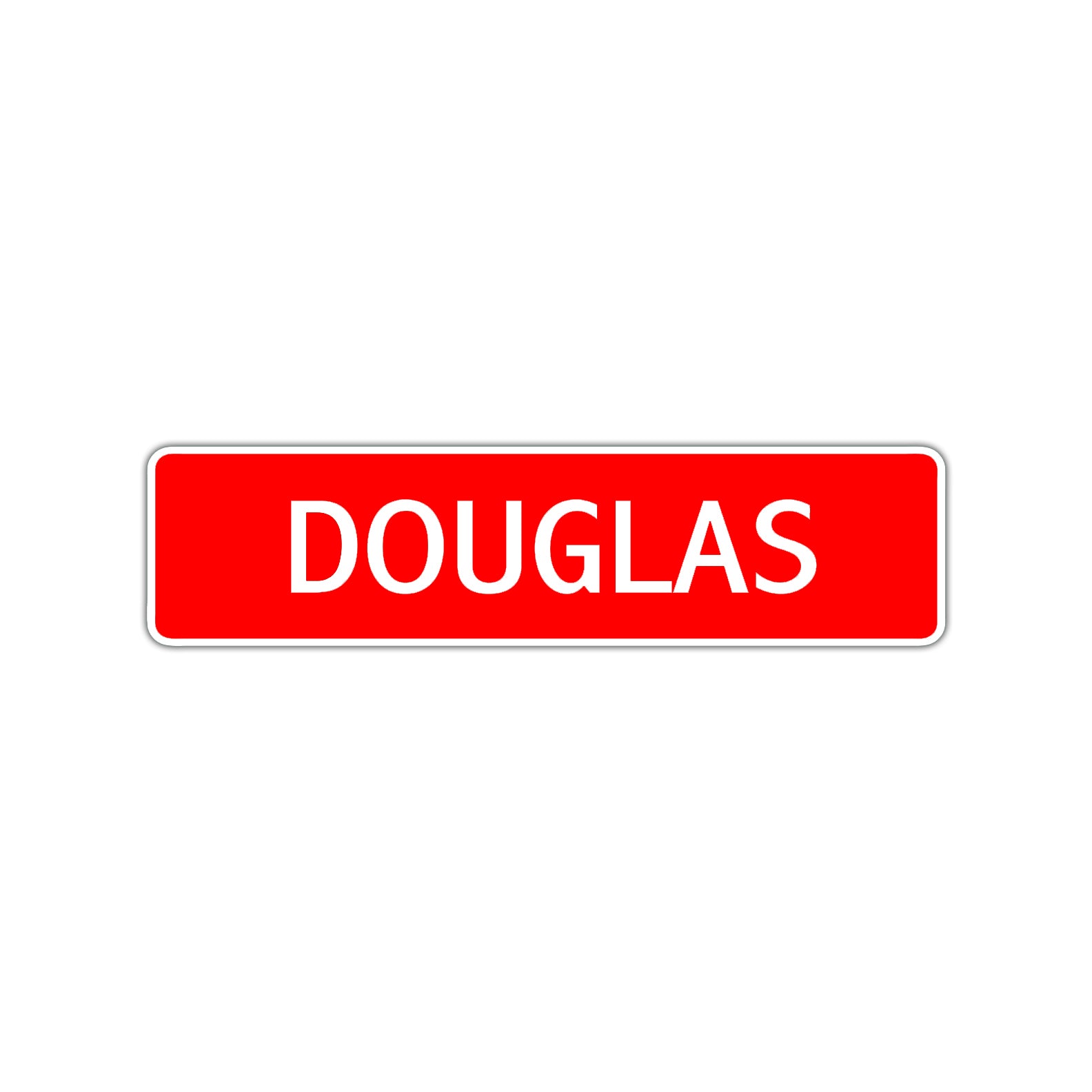 Douglas Street Sign Children Name Room Plate