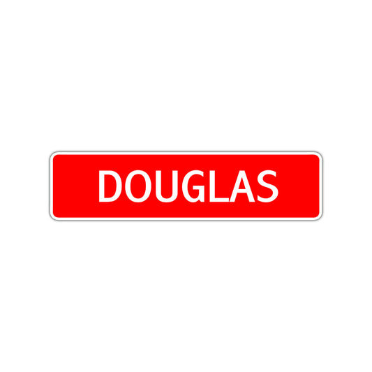 Douglas Street Sign Children Name Room Plate