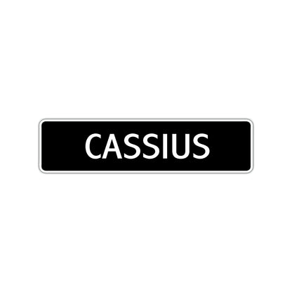 Cassius Street Sign Children Name Room Plate