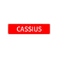 Cassius Street Sign Children Name Room Plate