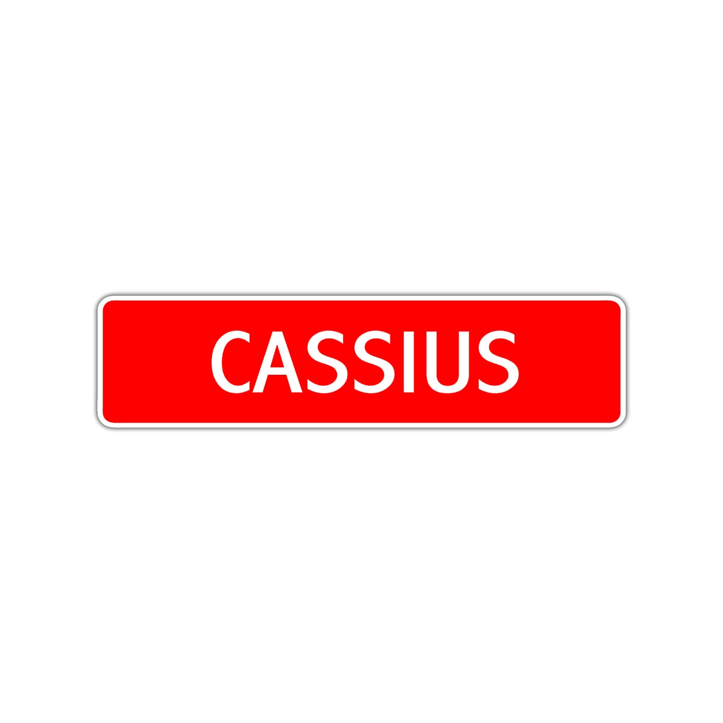 Cassius Street Sign Children Name Room Plate