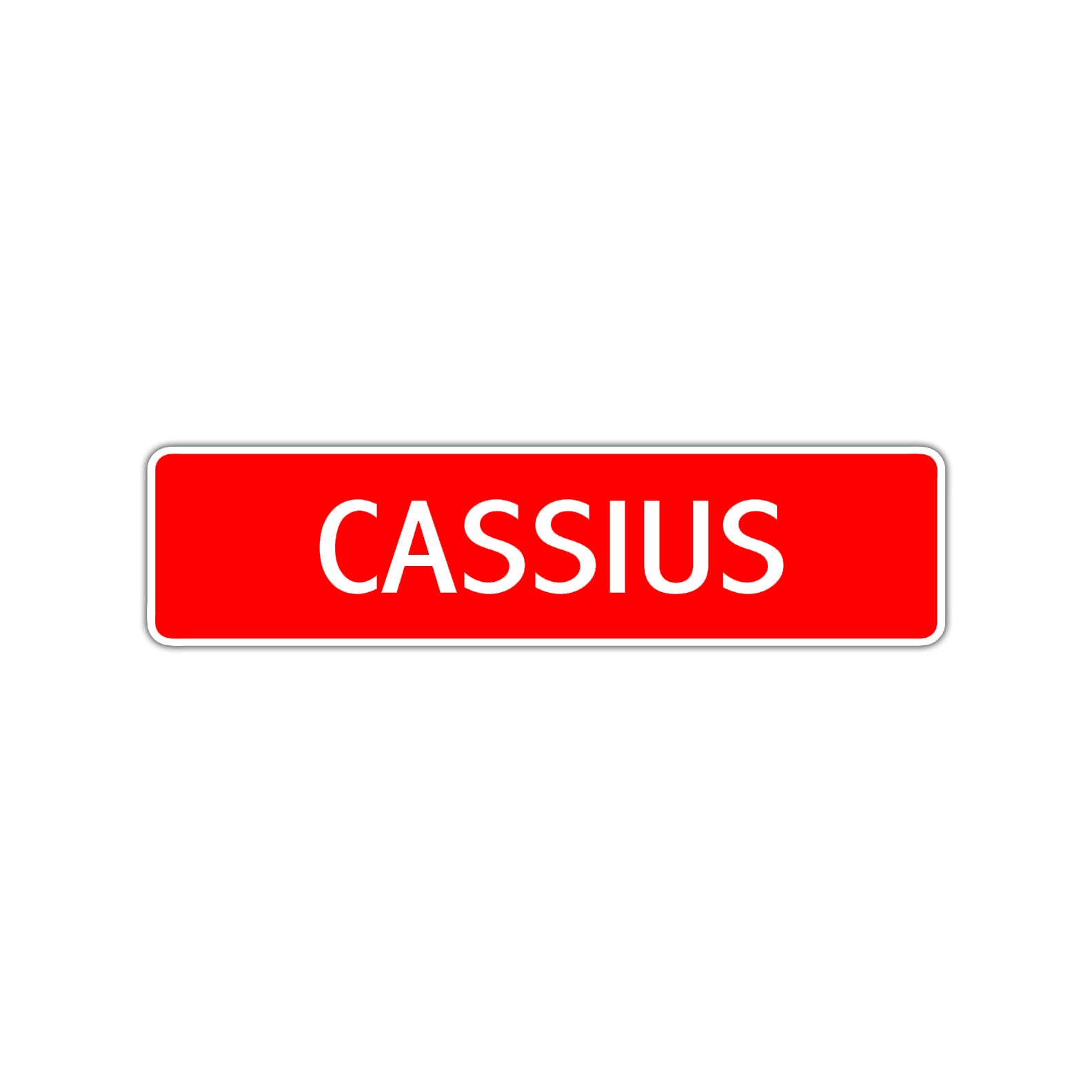 Cassius Street Sign Children Name Room Plate