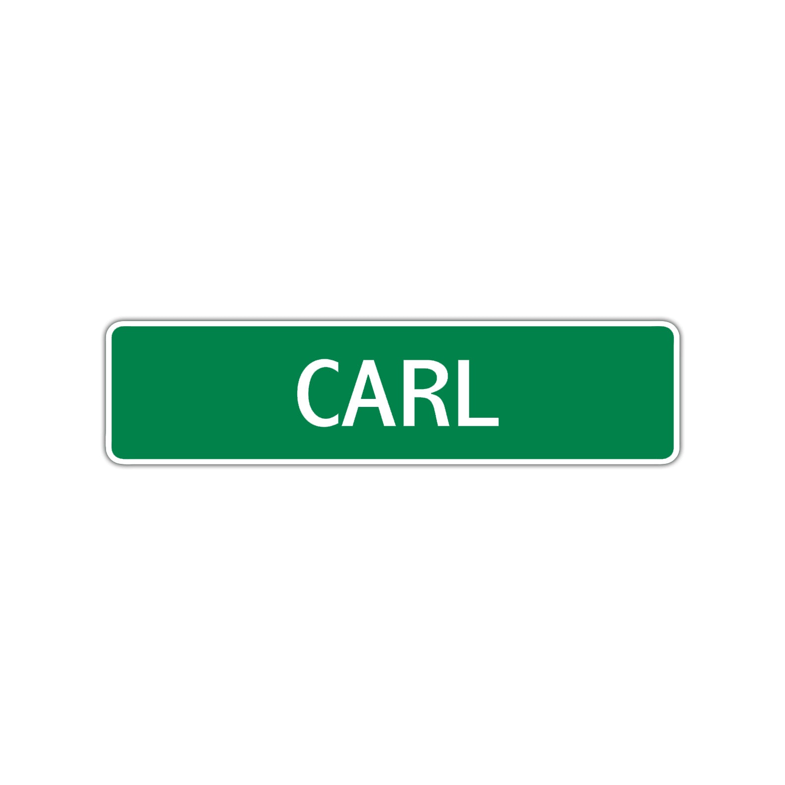 Carl Street Sign Children Name Room Plate