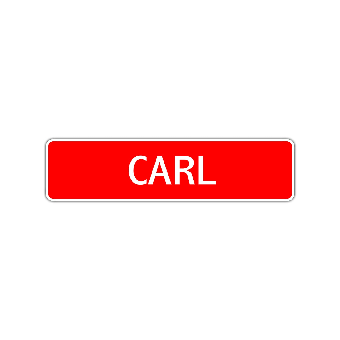 Carl Street Sign Children Name Room Plate