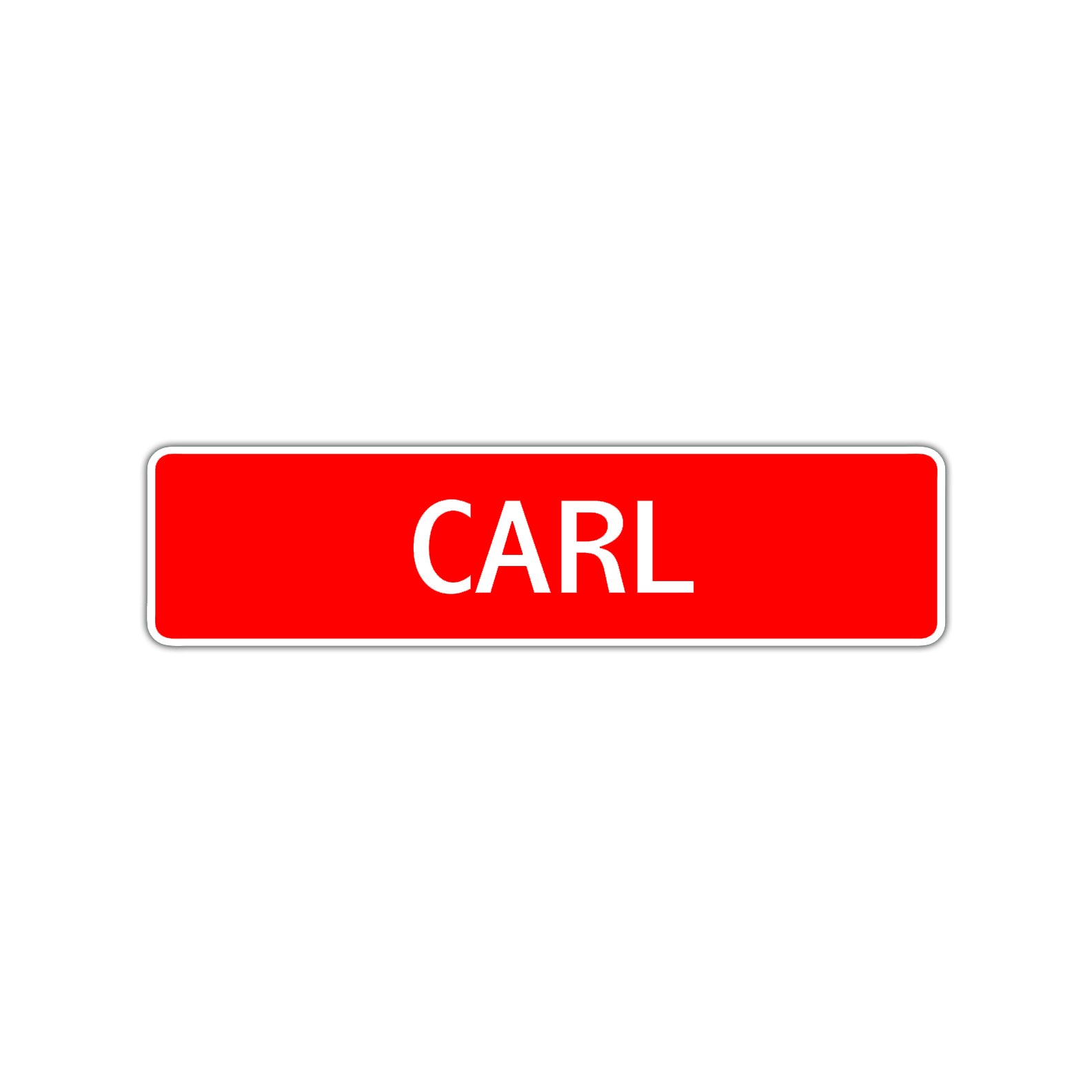 Carl Street Sign Children Name Room Plate