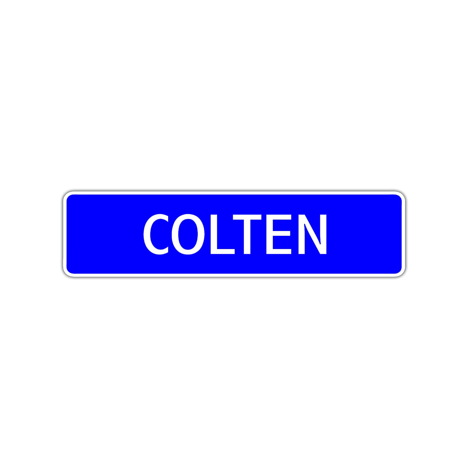 Colten Street Sign Children Name Room Plate