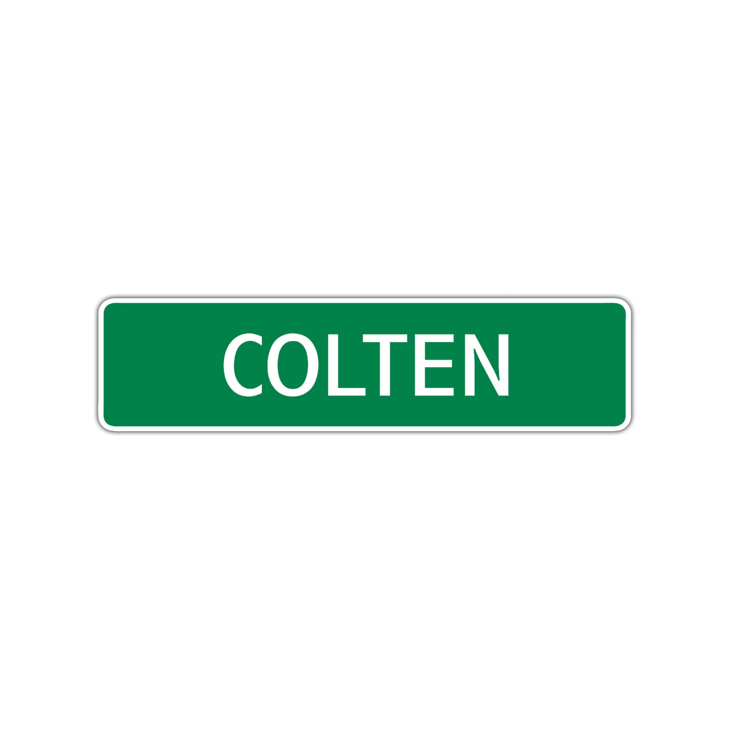 Colten Street Sign Children Name Room Plate