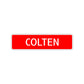 Colten Street Sign Children Name Room Plate
