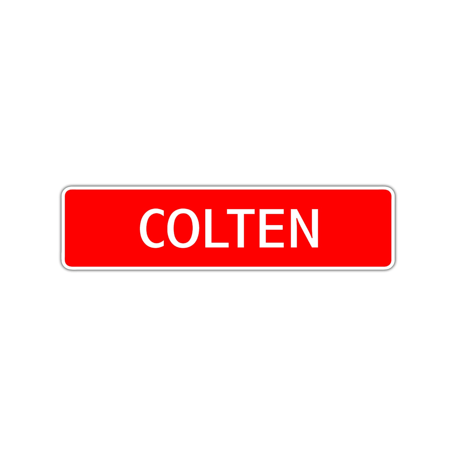 Colten Street Sign Children Name Room Plate