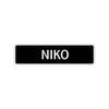 Niko Street Sign Children Name Room Plate