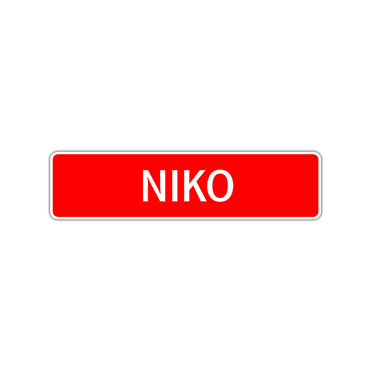 Sign Niko Niko Street Sign Children Name Room Plate – Sign Fever