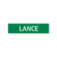 Lance Street Sign Children Name Room Plate