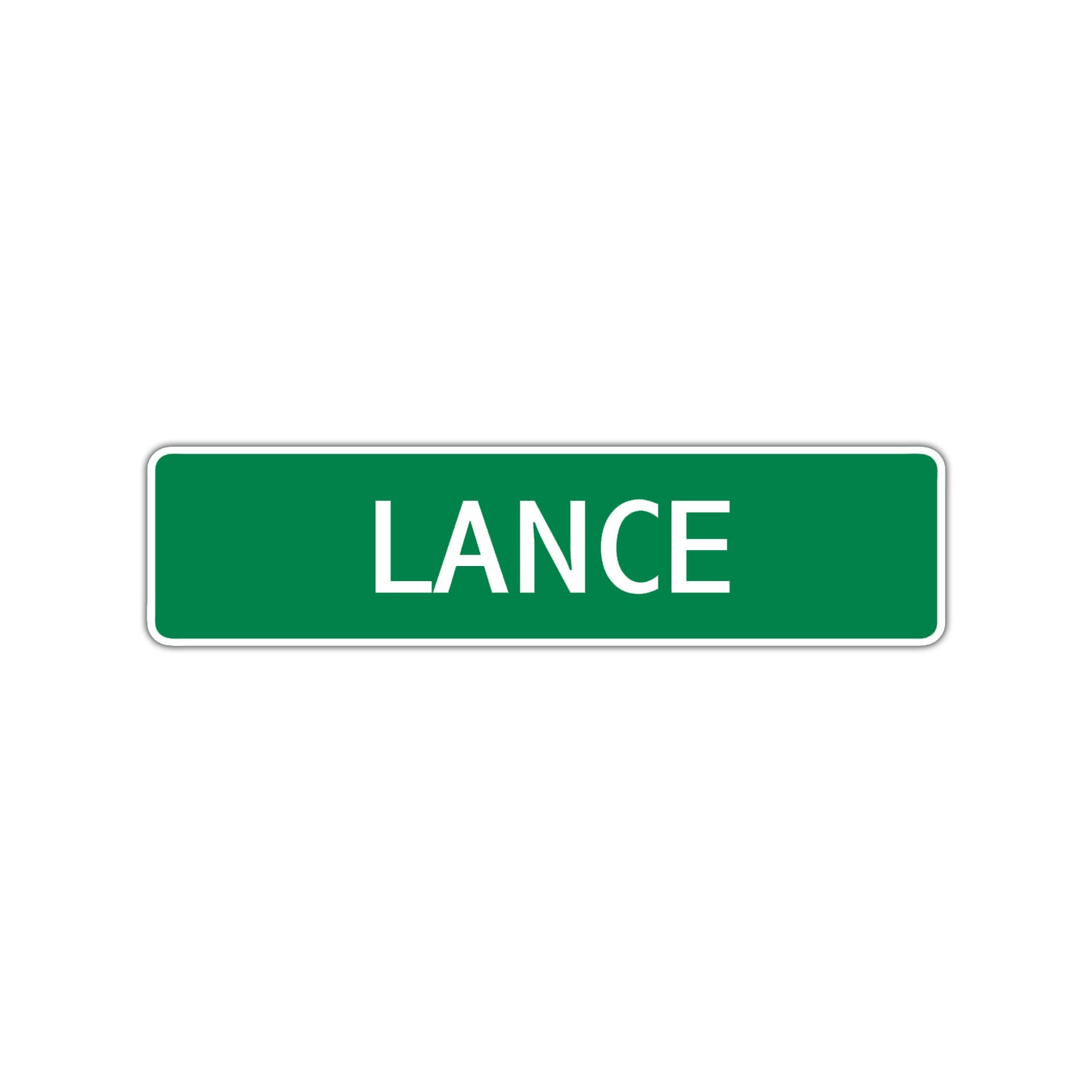 Lance Street Sign Children Name Room Plate