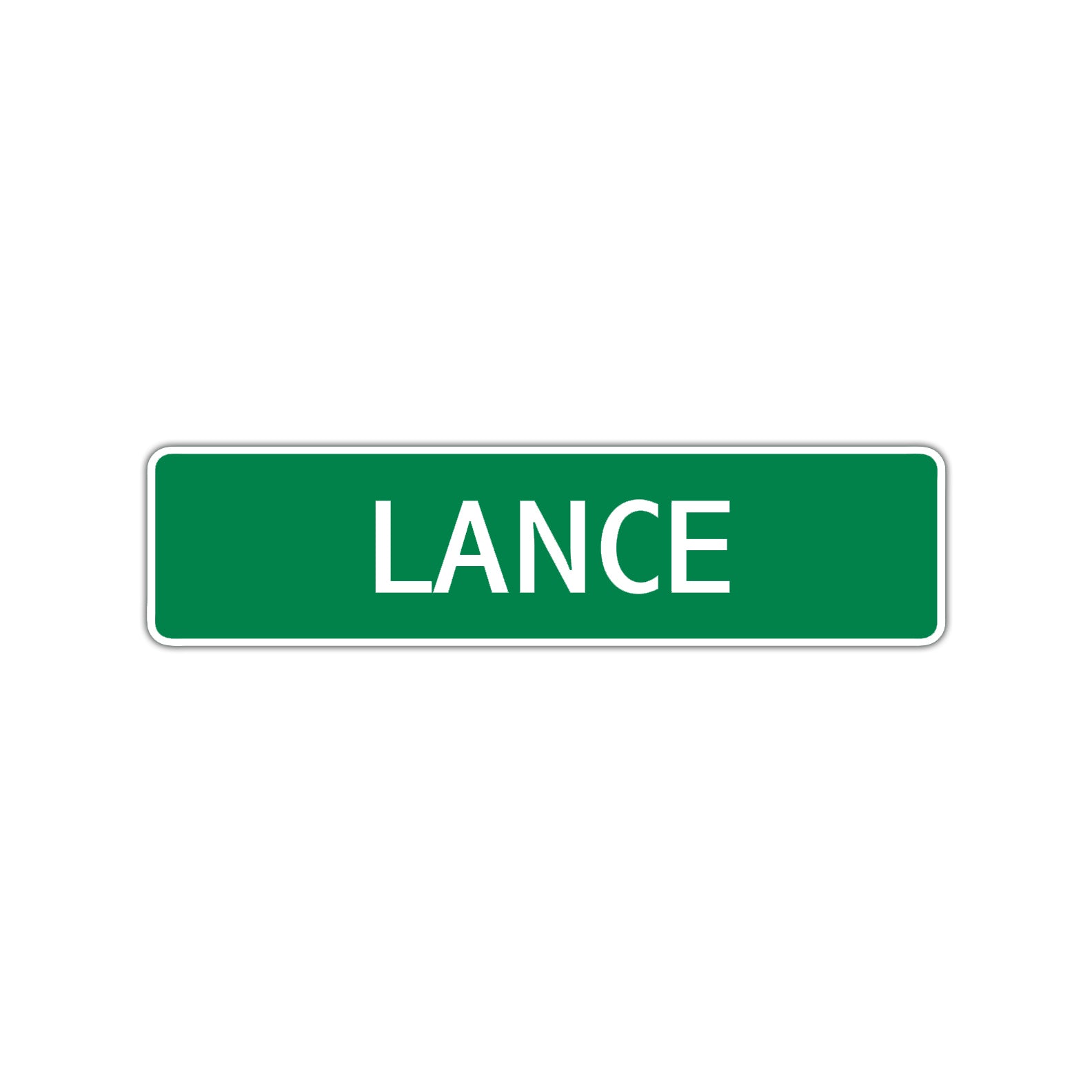 Lance Street Sign Children Name Room Plate