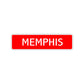 Memphis Street Sign Children Name Room Plate