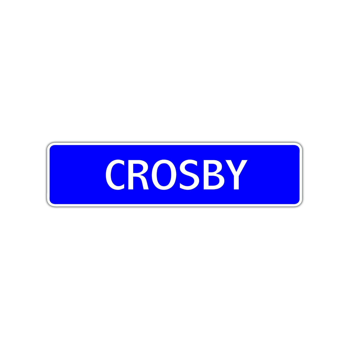 Crosby Street Sign Children Name Room Plate