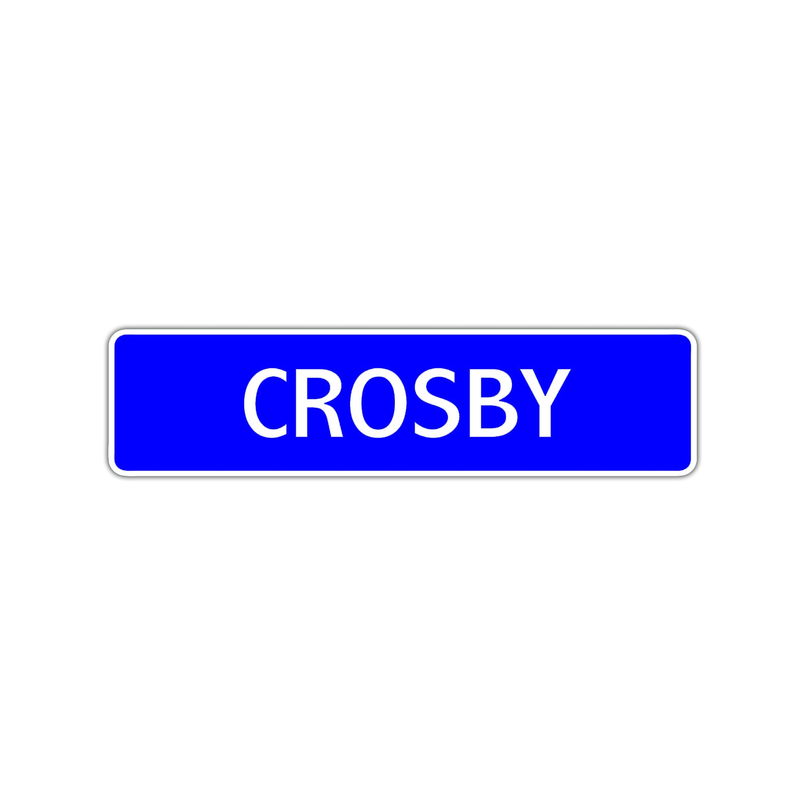 Crosby Street Sign Children Name Room Plate