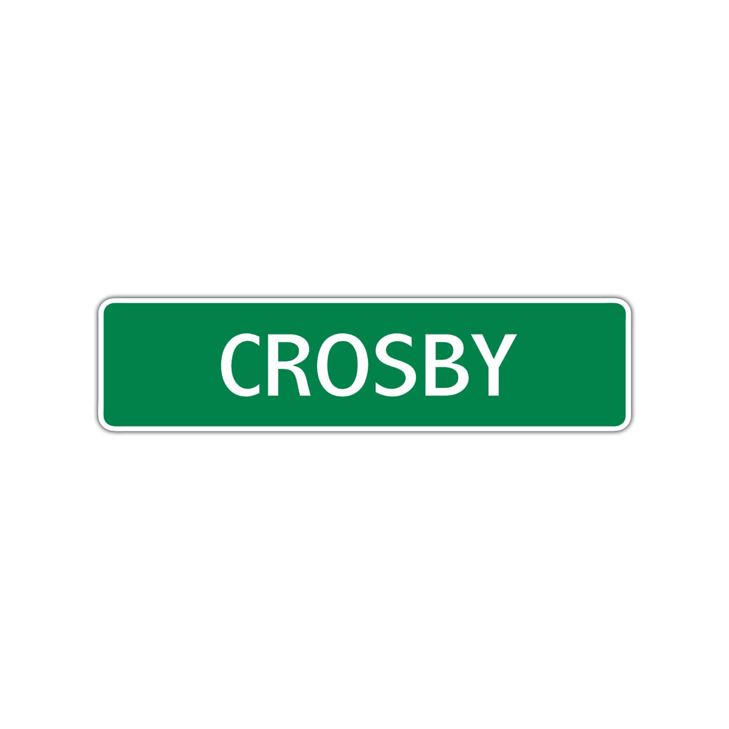 Crosby Street Sign Children Name Room Plate