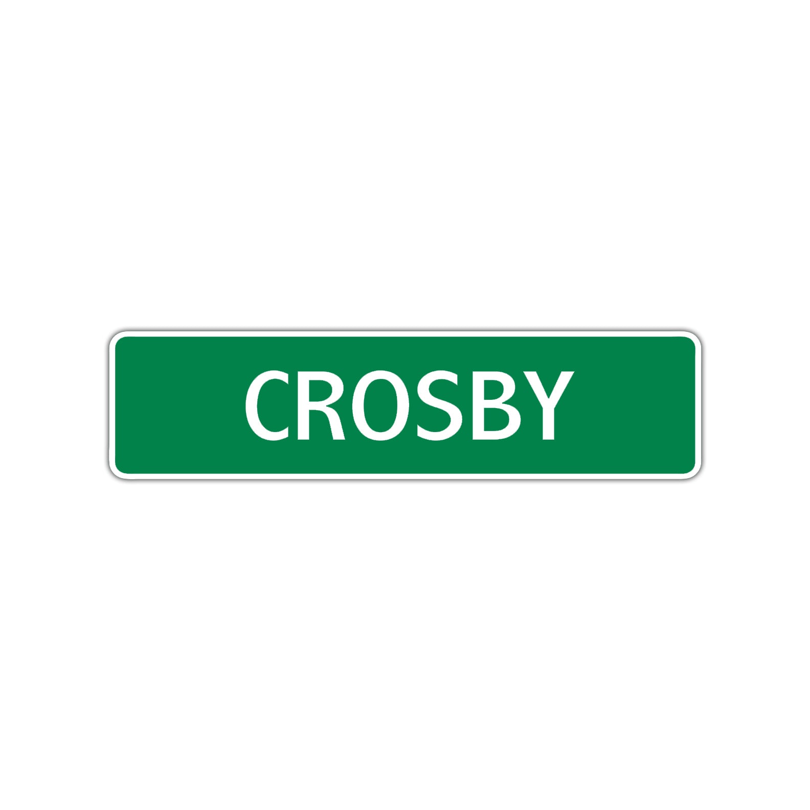 Crosby Street Sign Children Name Room Plate