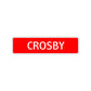 Crosby Street Sign Children Name Room Plate