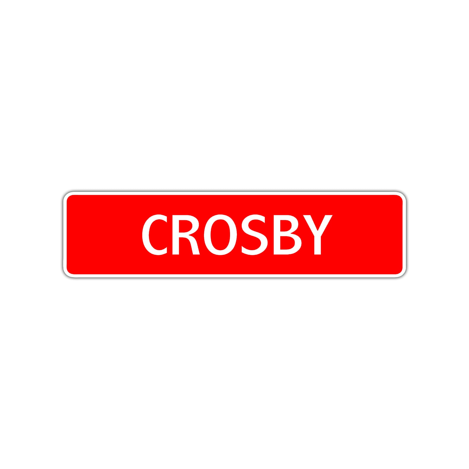 Crosby Street Sign Children Name Room Plate