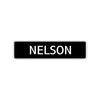 Nelson Street Sign Children Name Room Plate