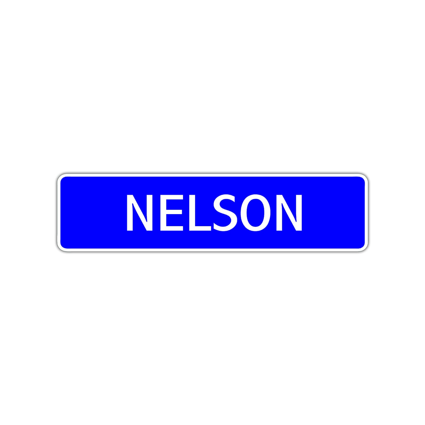 Nelson Street Sign Children Name Room Plate