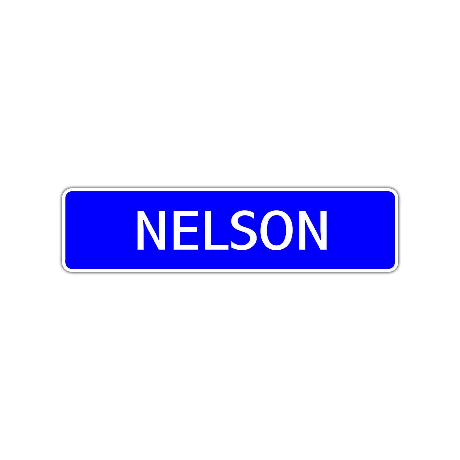 Nelson Street Sign Children Name Room Plate