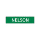 Nelson Street Sign Children Name Room Plate