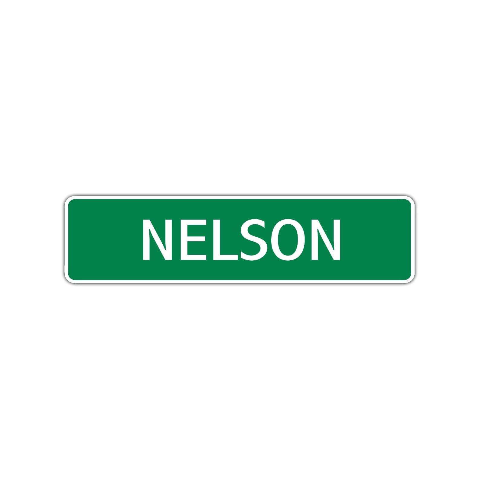 Nelson Street Sign Children Name Room Plate