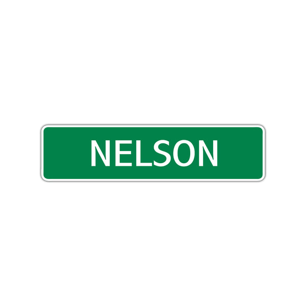 Nelson Street Sign Children Name Room Plate - Sign Fever