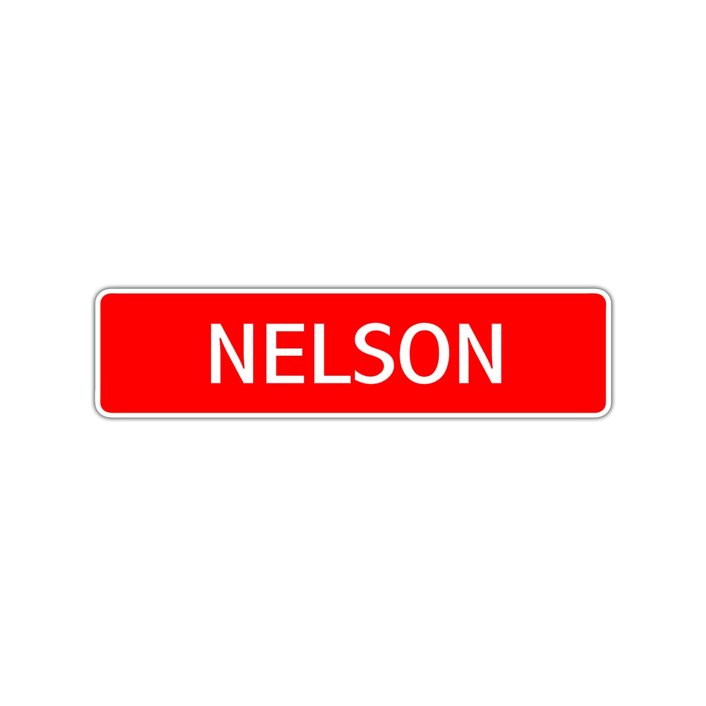 Nelson Street Sign Children Name Room Plate