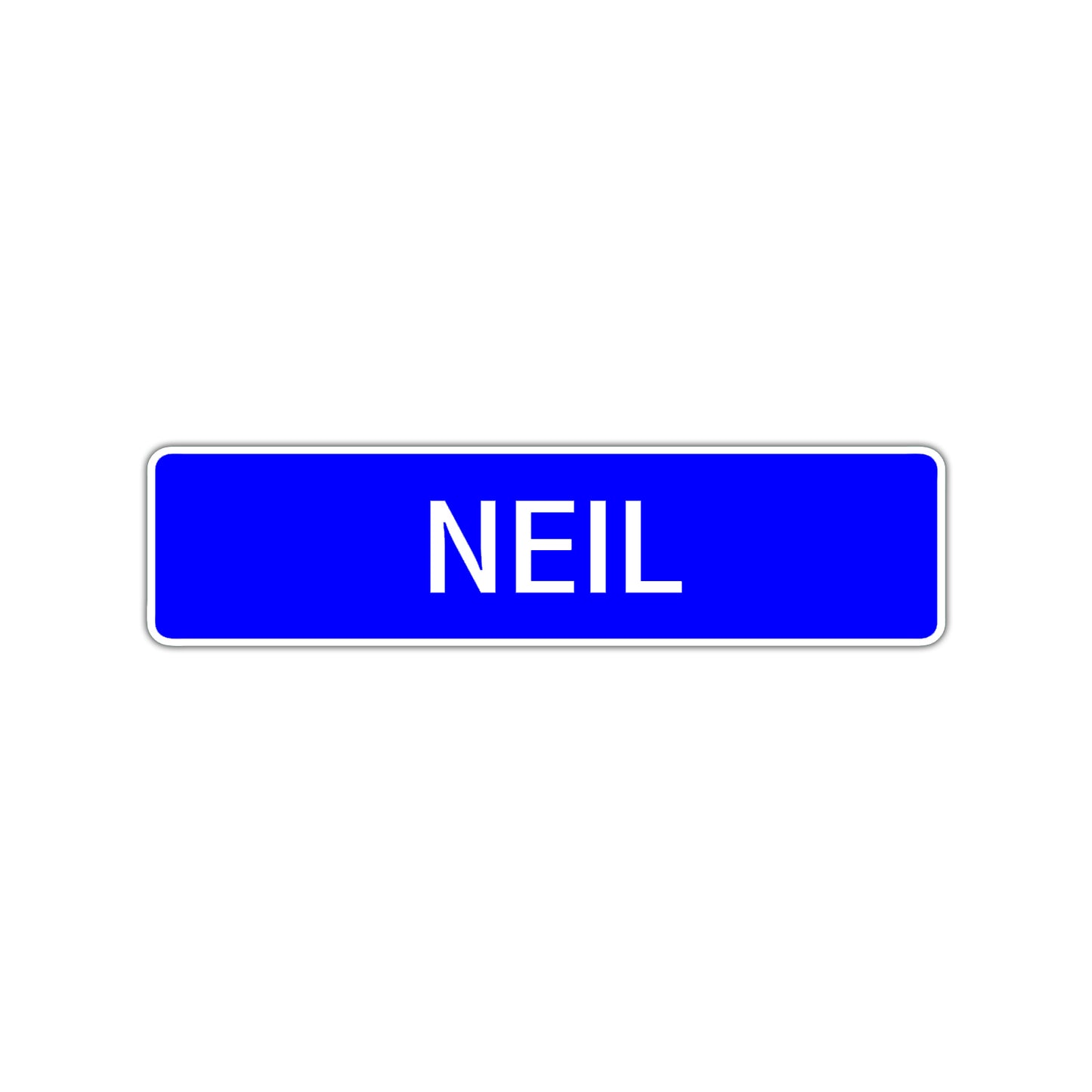 Neil Street Sign Children Name Room Plate