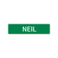 Neil Street Sign Children Name Room Plate
