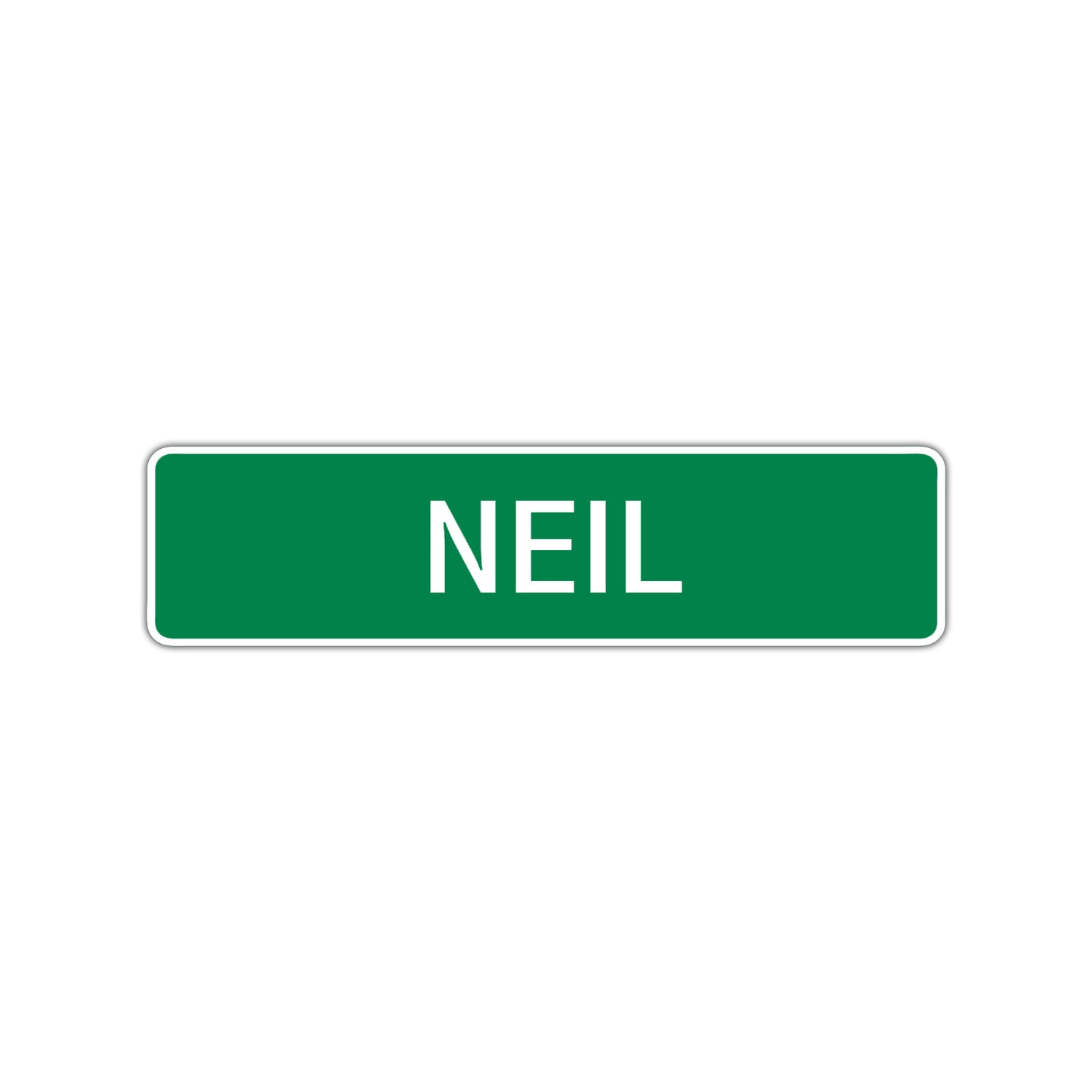 Neil Street Sign Children Name Room Plate