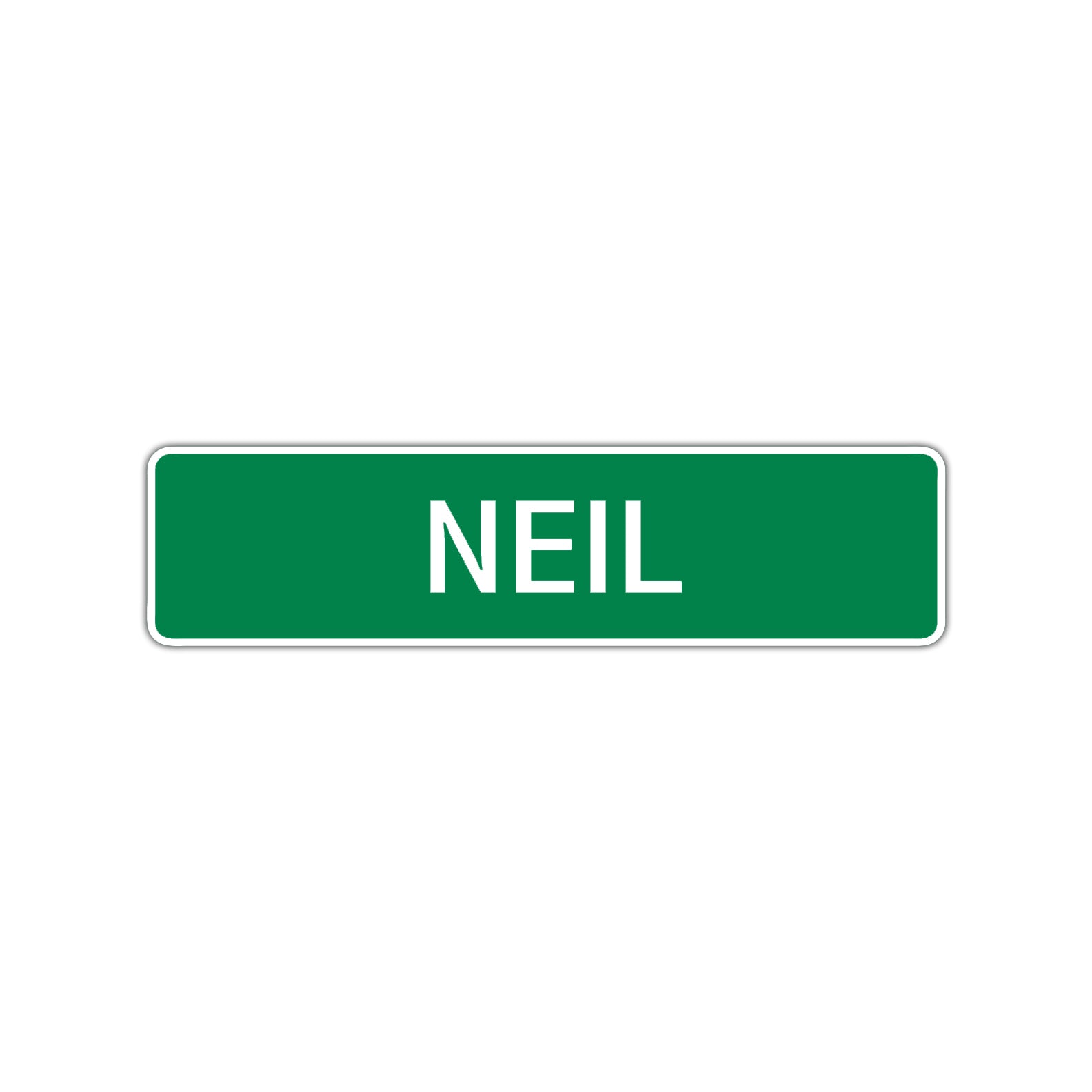 Neil Street Sign Children Name Room Plate