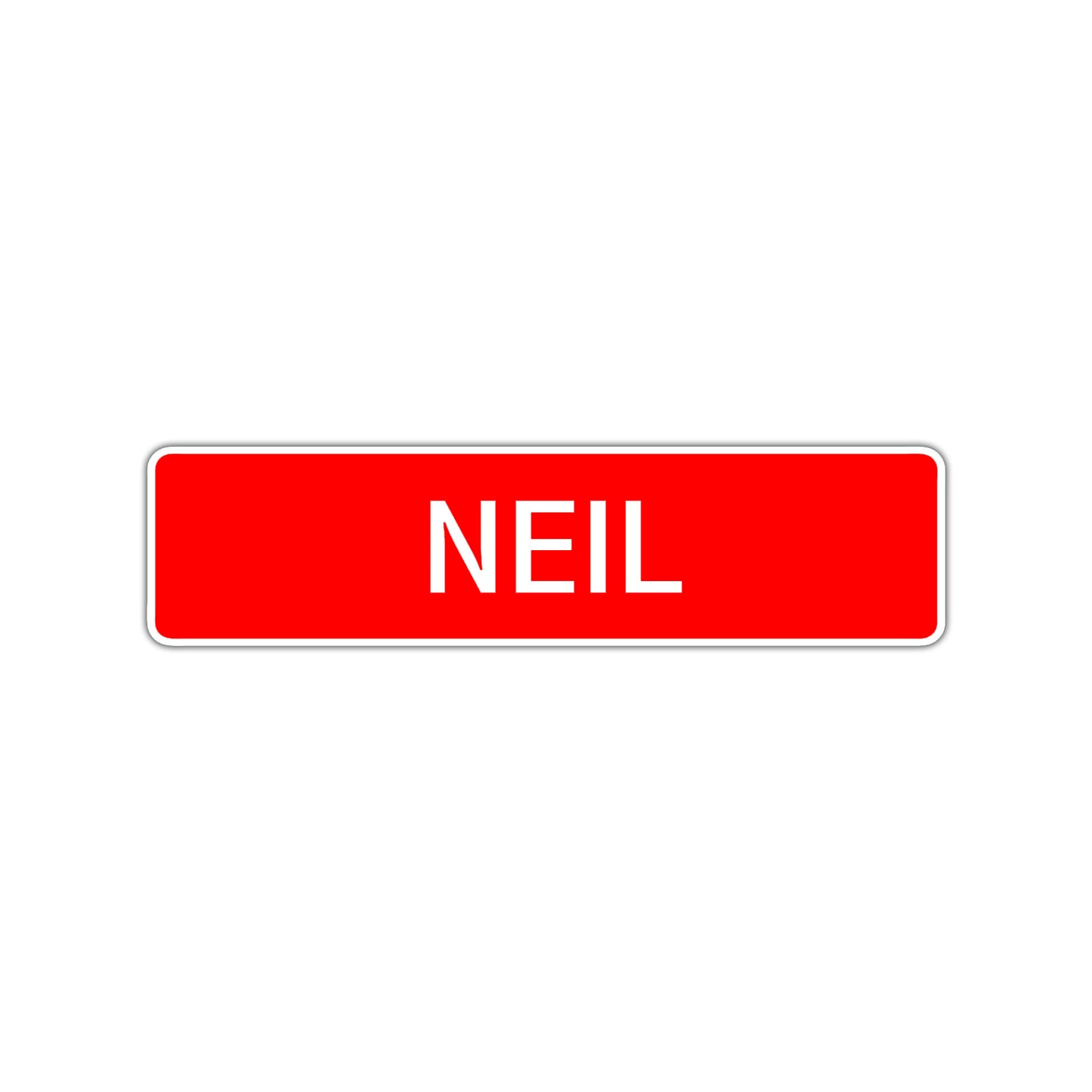 Neil Street Sign Children Name Room Plate