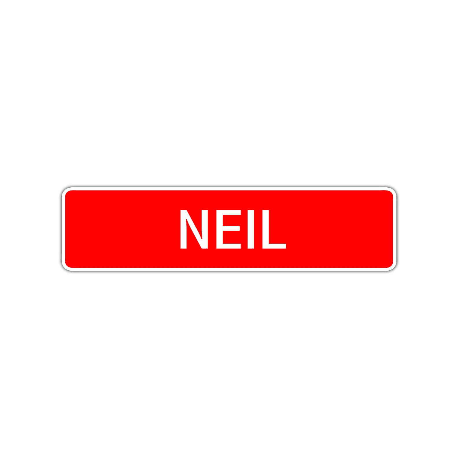 Neil Street Sign Children Name Room Plate