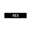 Rex Street Sign Children Name Room Plate