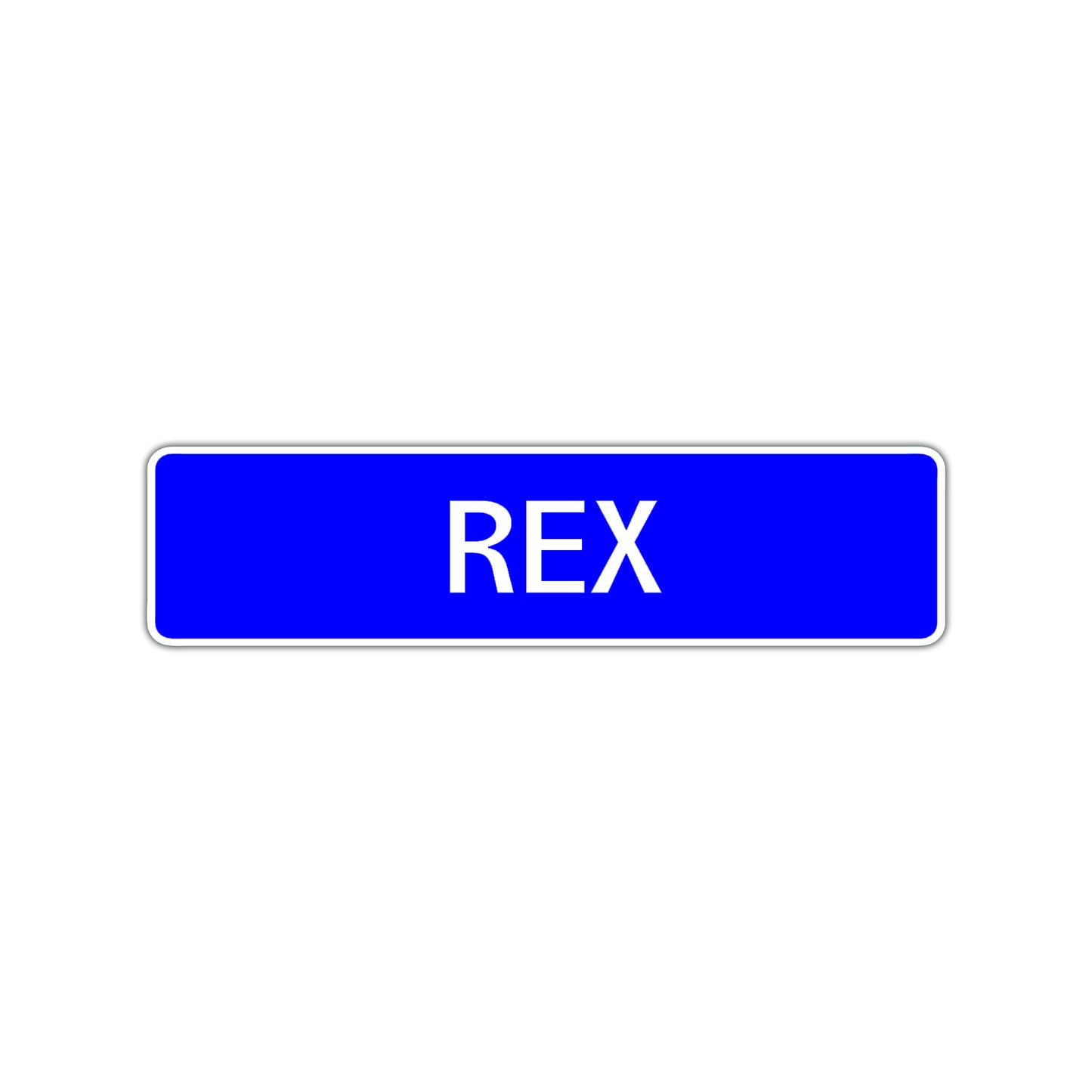 Rex Street Sign Children Name Room Plate