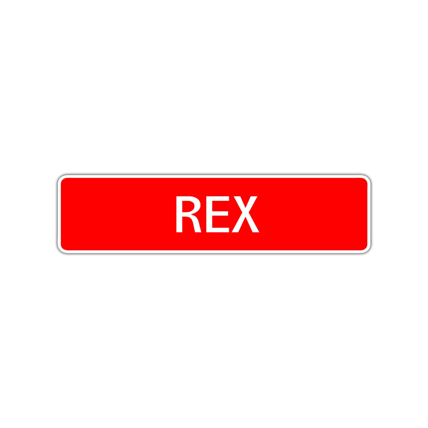 Rex Street Sign Children Name Room Plate