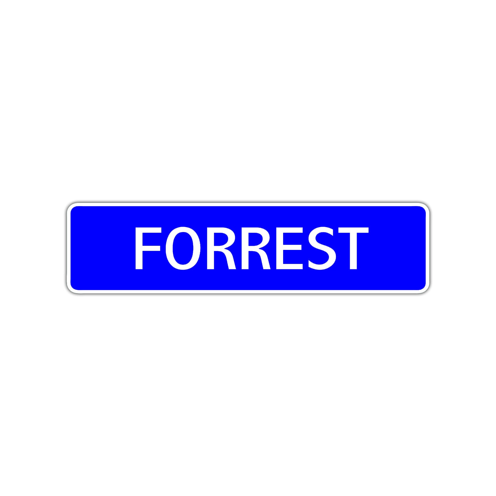 Forrest Street Sign Children Name Room Plate