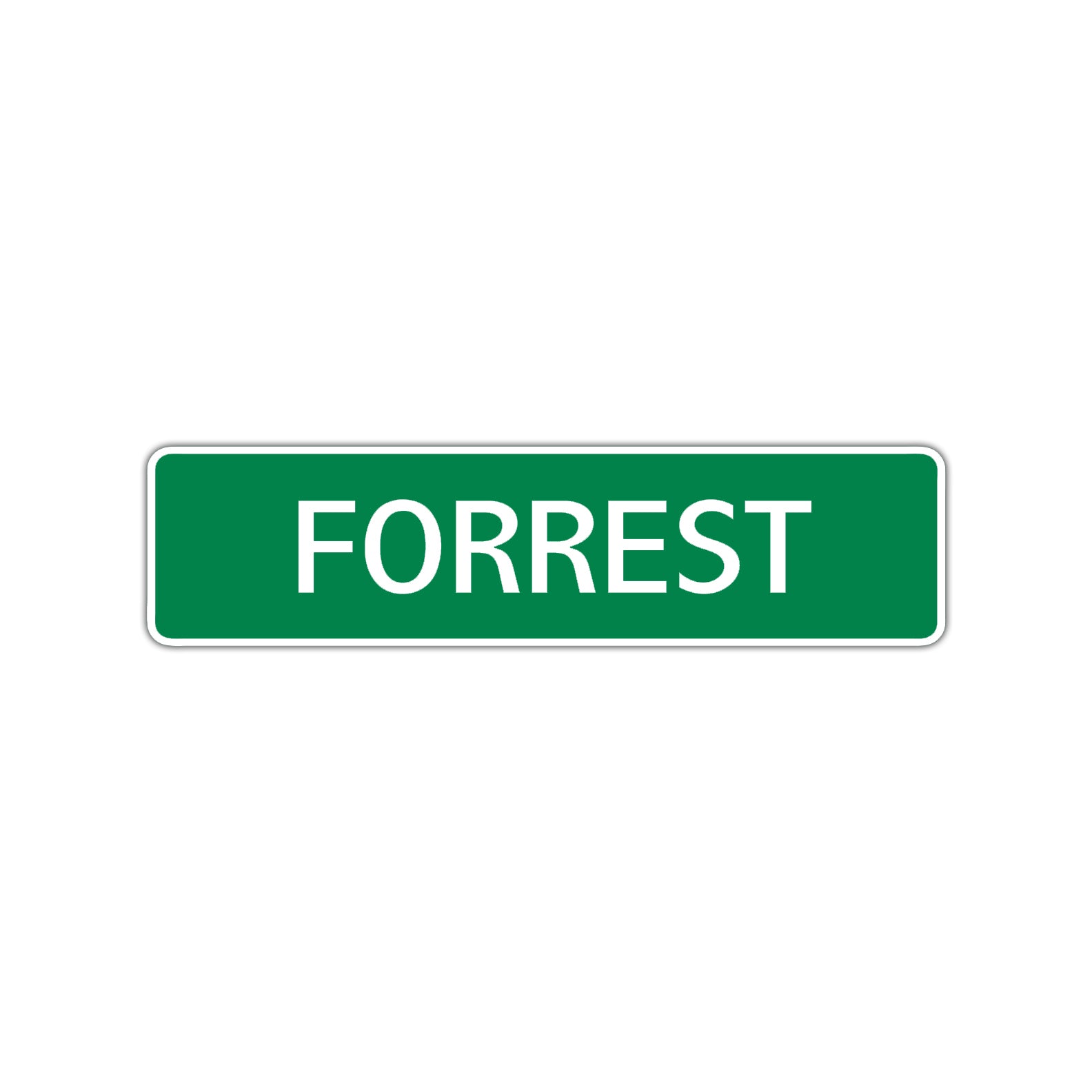 Forrest Street Sign Children Name Room Plate