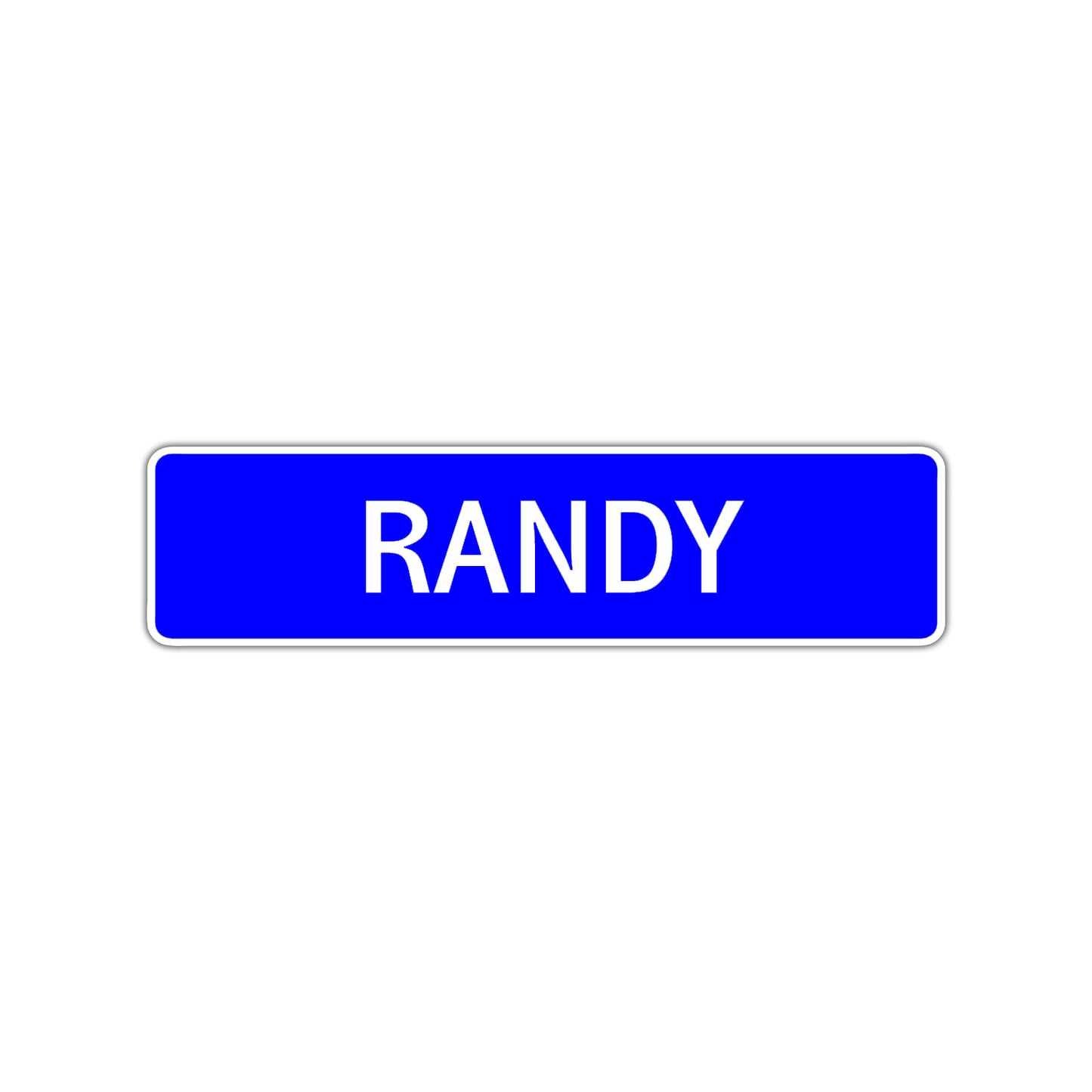 Randy Street Sign Children Name Room Plate