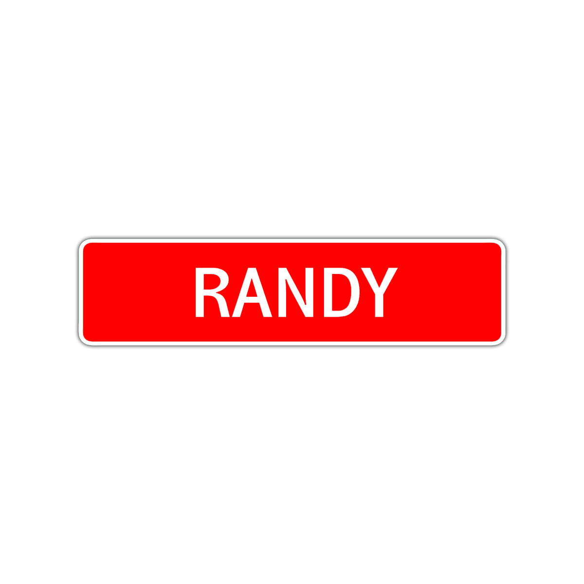 Go Randy Signs Randy Street Sign Children Name Room Plate – Sign Fever