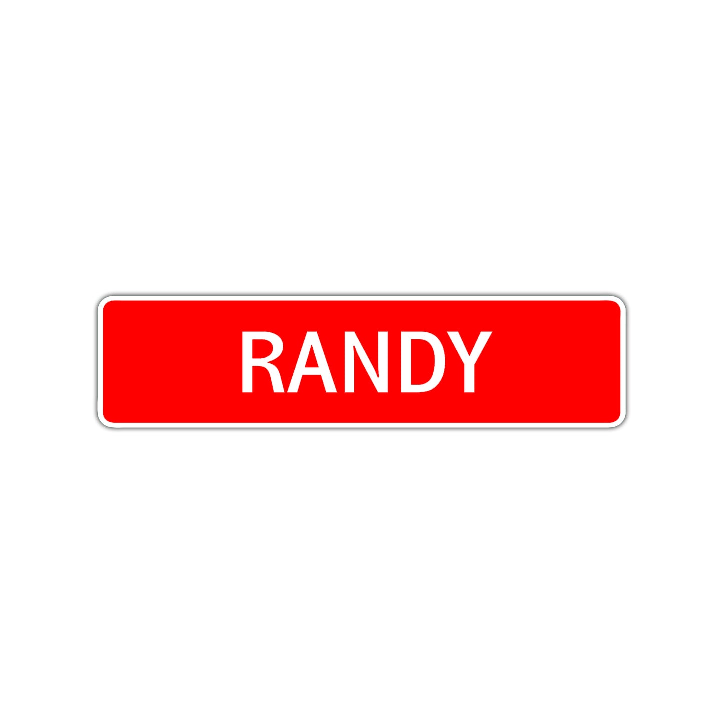 Randy Street Sign Children Name Room Plate