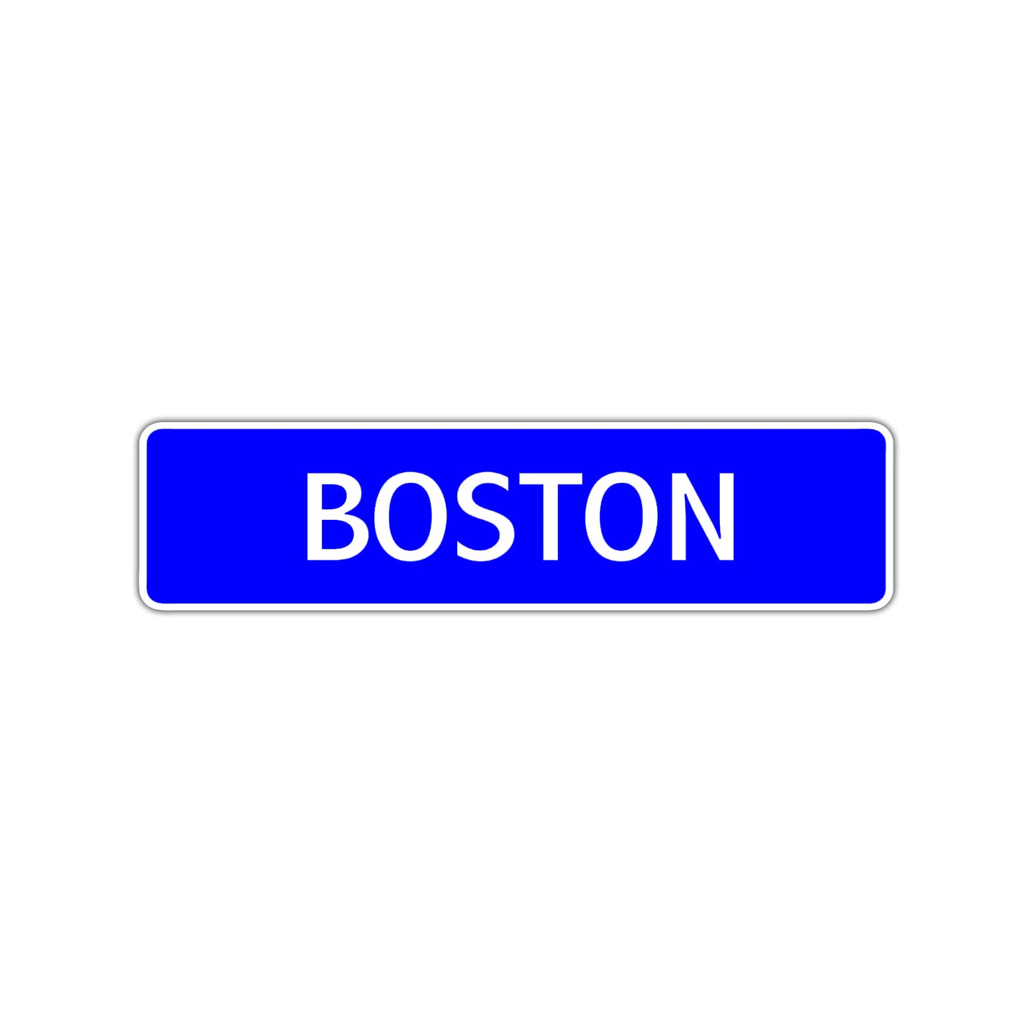 Boston Street Sign Children Name Room Plate