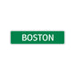 Boston Street Sign Children Name Room Plate