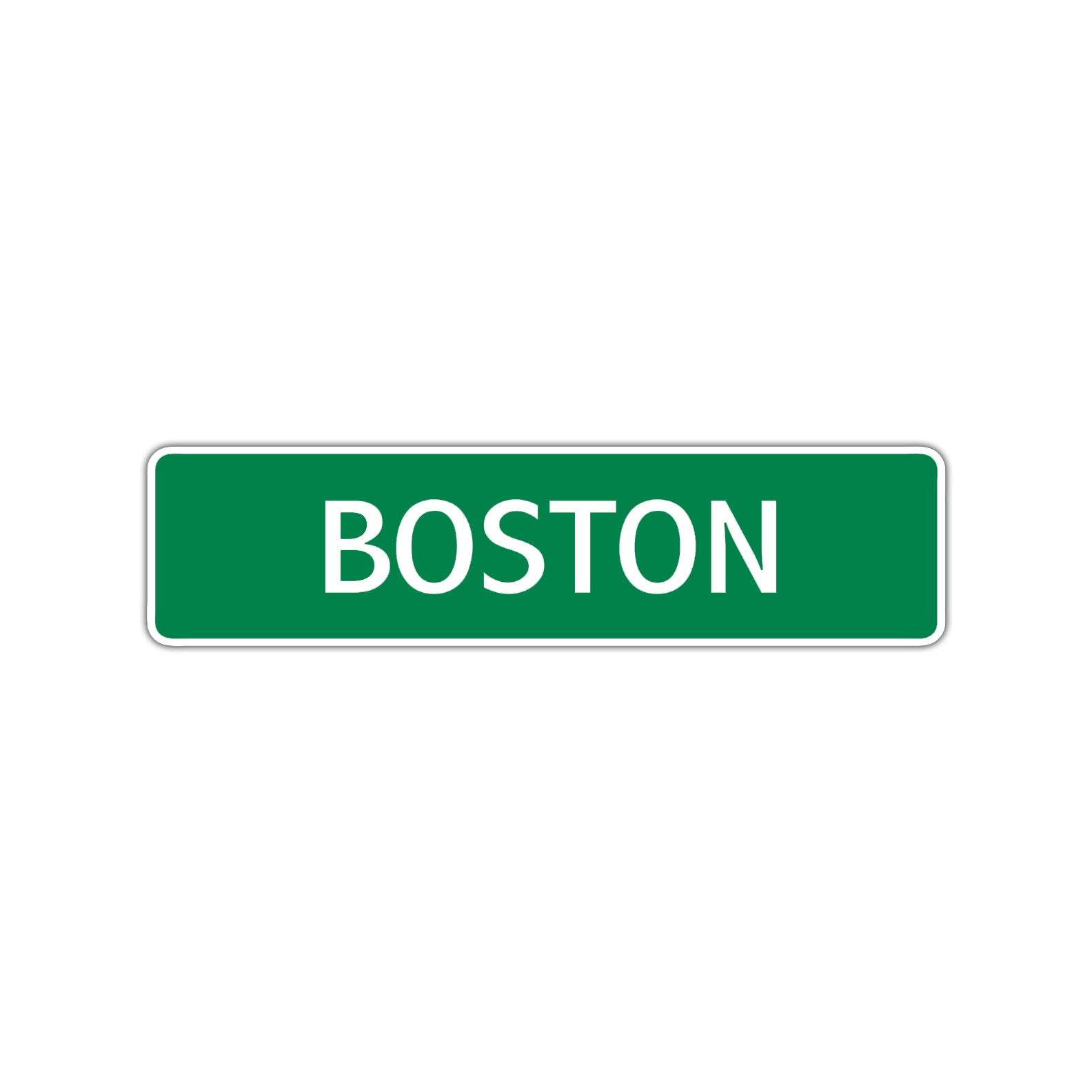 Boston Street Sign Children Name Room Plate